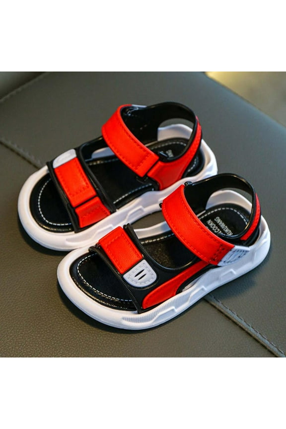 Summer Middle And Big Boys Outdoor Non-slip Soft-soled Beach Sandals