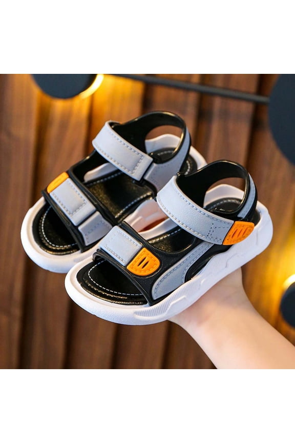Summer Middle And Big Boys Outdoor Non-slip Soft-soled Beach Sandals