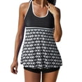 thumbnail image 1 of Kiplyki Summer Split Swimwear for Women Swimsuits for Two Piece Bathing Suits Floral Print Tank Tops With Boyshorts Swimming Suits, 1 of 4
