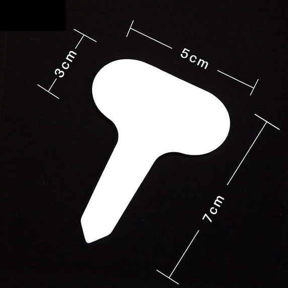 Kiplyki T-Type Plant Labels Plastic Plant Tags Nursery Garden Labels