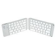 Kiplyki Two Fold Mini Wireless Bluetooth Keyboard, White