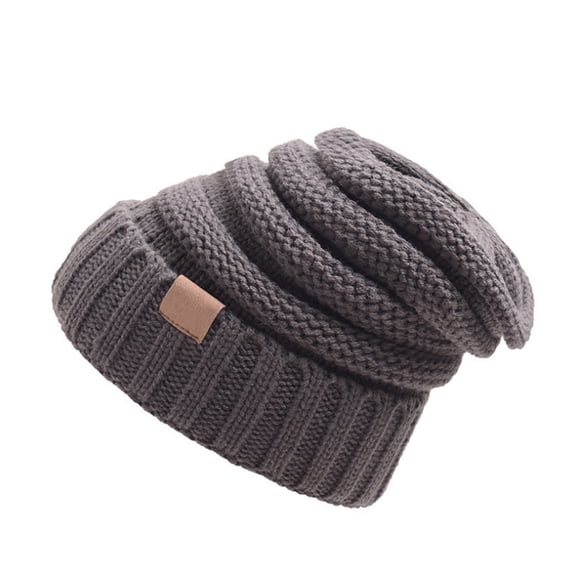 Kiplyki Unisex Hip Hop Hat Warm Winter Wool Knit Ski Beanie Skull Slouchy Caps Hat