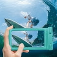 thumbnail image 1 of Kiplyki Universal Waterproof Phone Pouch IPX8 Waterproof Phone Case For Beach Underwater Cellphone Dry Bag With Lanyard Fits All Phones Up To 7.2IN, 1 of 8