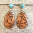 thumbnail image 1 of Kiplyki Vintage Boho Turquoise Gemstone Drop Dangle Hooks Earrings Wedding Engagement, 1 of 5