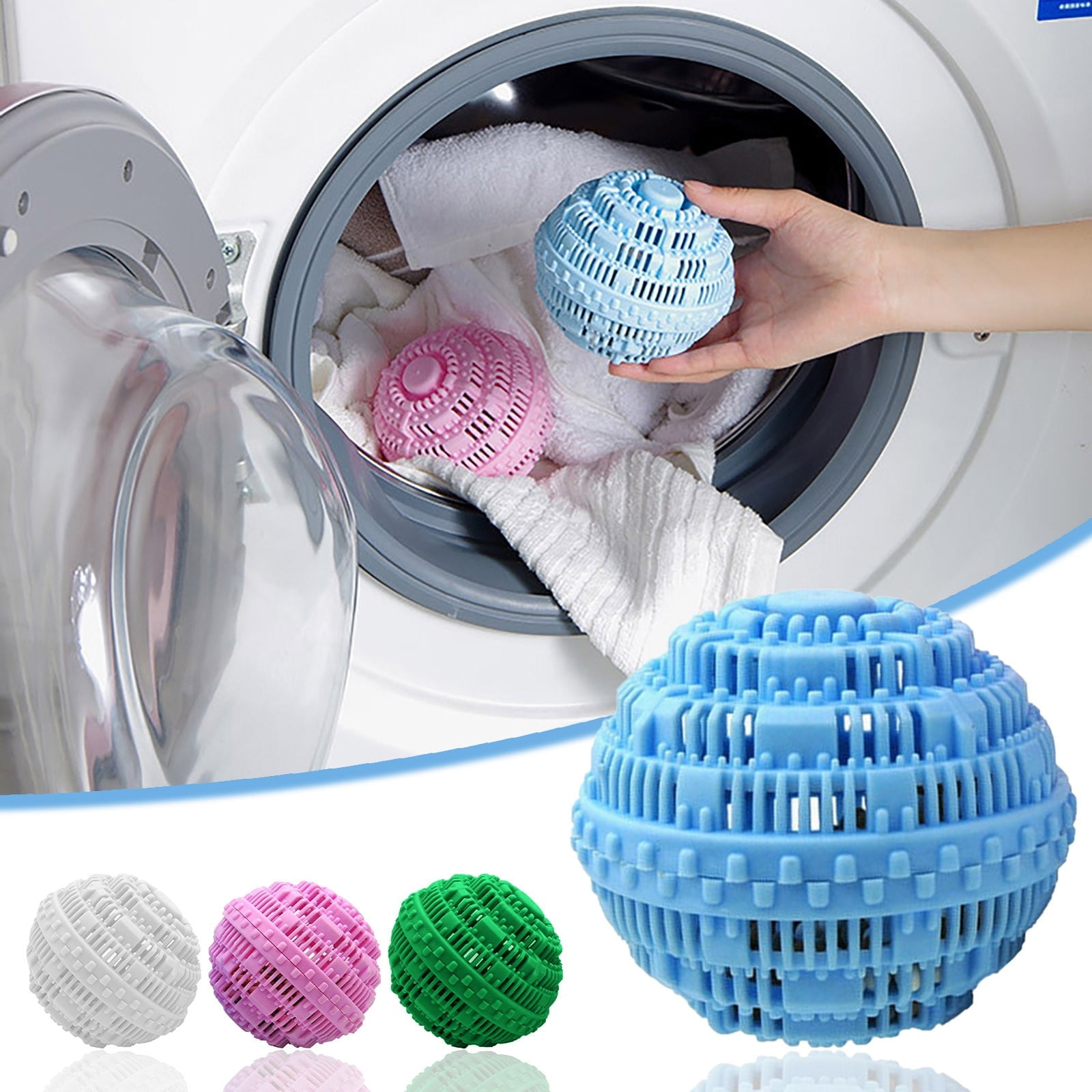 Kiplyki Wash Laundry Reusable Natural Hypoallergenic Eco-Friendly Washer Ball