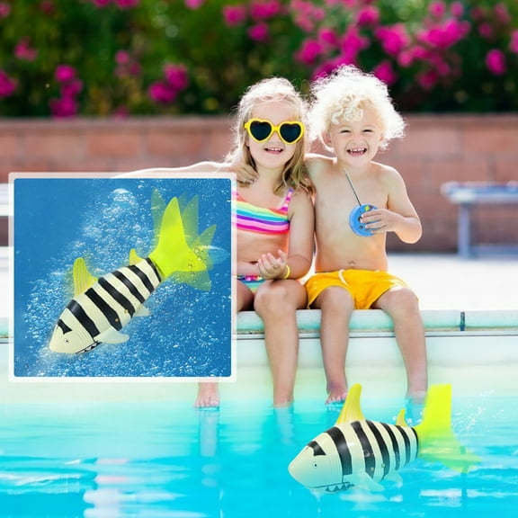 Kiplyki Water Remote Control Mini Shark Toy Water Conductive Remote Control Toy