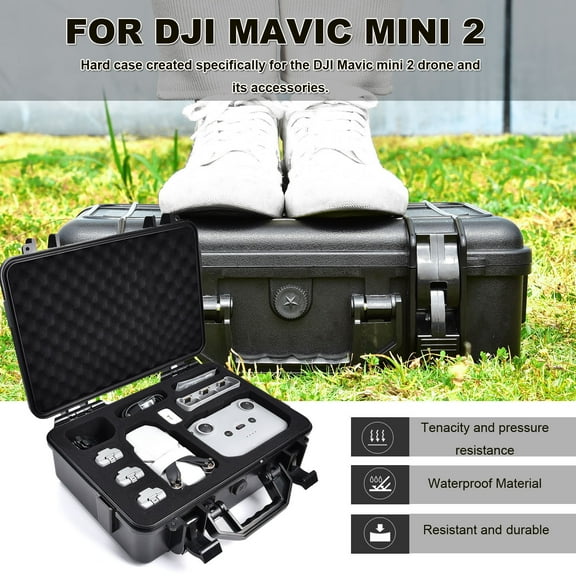 Kiplyki Waterproof Compact Travel Storage Hard Case Box For DJI Mavic mini 2 RC Drone