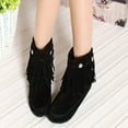 thumbnail image 1 of Kiplyki Weekly Women's Shoes Casual Solid Color Fringed Frosted Suede Flat Inner Height, 1 of 4