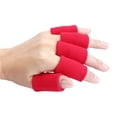 thumbnail image 1 of Kiplyki Wholesale 10pcs Stretch Basketball Finger Guard Support Sleeves Protector Red, 1 of 4