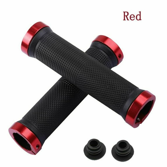 Kiplyki 2PCS Bike Mountain Bicycle MTB Handlebar Grips Rubber Handle Grips Anti Slip