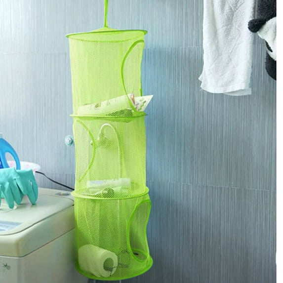 Kiplyki 3Shelf Hanging bag Storage Mesh Net Organizer Laundry Toy Towel socks Closet MHQ