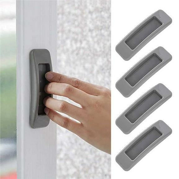 Kiplyki Father's Day 4 Self-Stick Instant Cabinet Drawer Handle Helper Auxiliary Kitchen Cabinet Door Window Handle Sticker Convenient Opening Stick-On Handles
