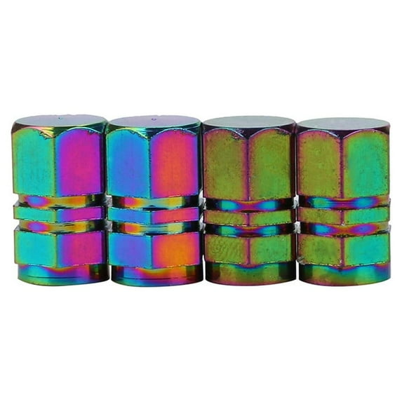Kiplyki 4x Aluminum Bullet Car Truck Air Port Cover Tire Rim Wheel Stem Caps