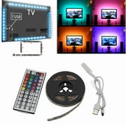 Kiplyki 5V 5050 TV Backlight Bias Lighting USB Flexible LED Light Strip PC Monitor 2m