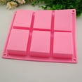 thumbnail image 1 of Kiplyki 6 Cavity Plain Basic Rectangle Silicone Mould For Homemade Craft Soap Mold, 1 of 5