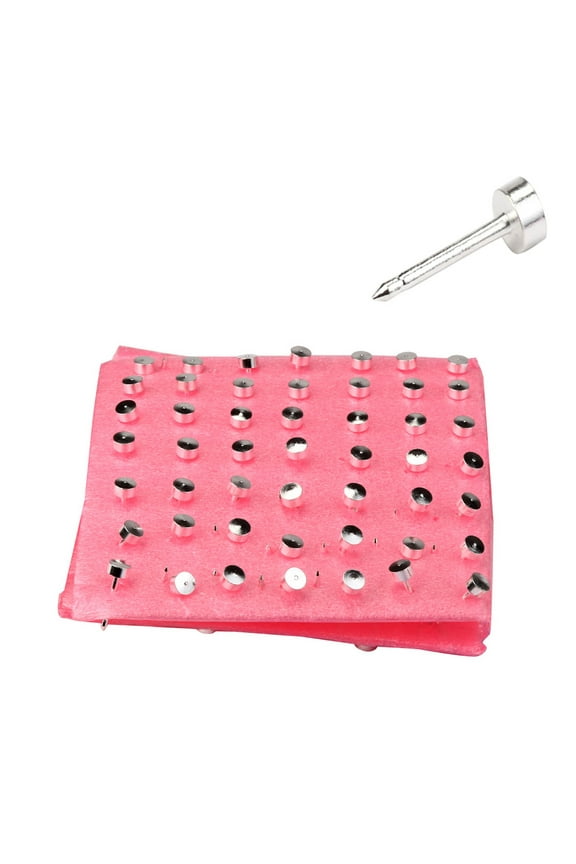 Kiplyki 98 Pcs Stainless Steel Studs Earrings Ear Body Rings for Piercing Gun Tools New