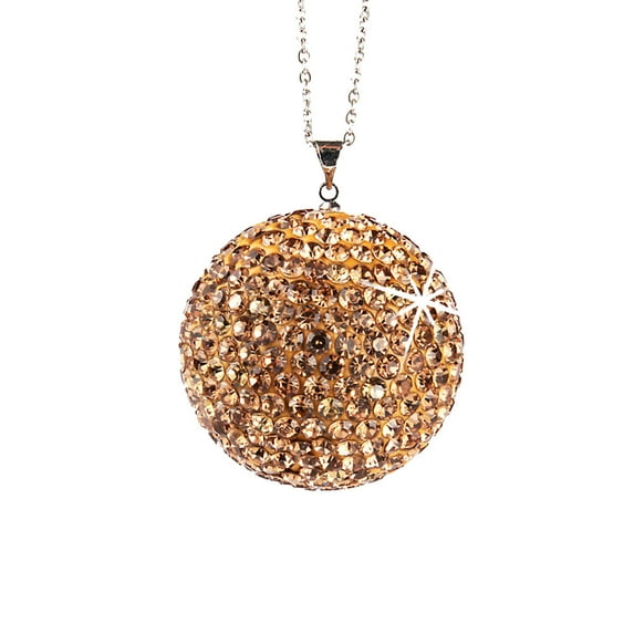 Kiplyki Wholesale Car Rearview Mirror Pendant car Charm Bling Crystal Ball Ornament Hanging
