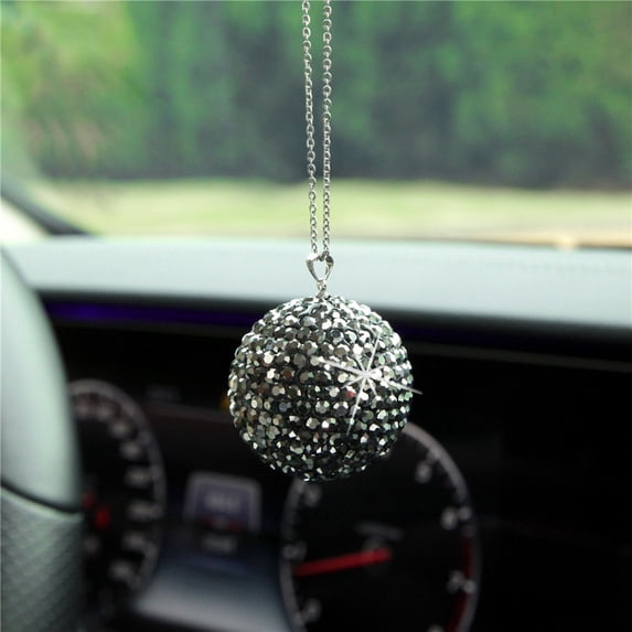 Kiplyki Car Rearview Mirror Pendant car Charm Bling Crystal Ornament Hanging