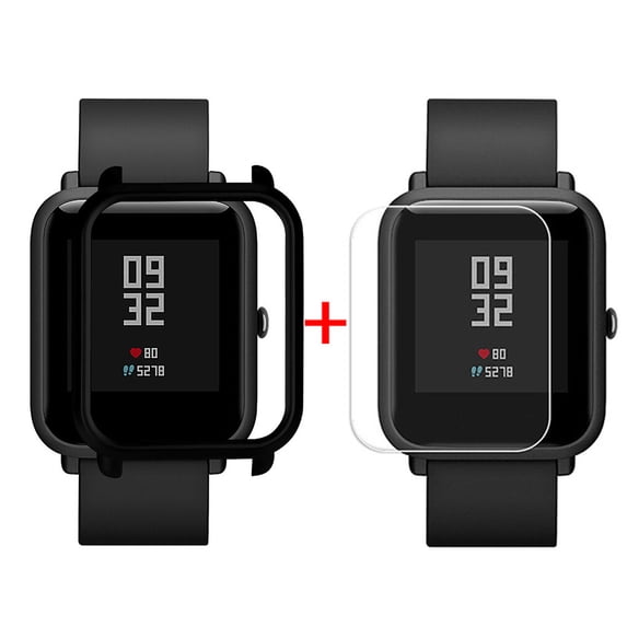 Kiplyki Case Cover Shell For Xiaomi Huami Amazfit Bip Youth Watch with Screen Protector