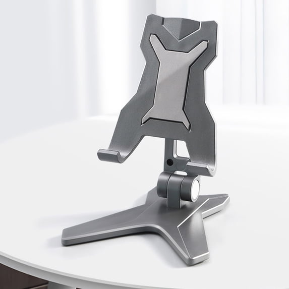 Kiplyki Cell Phone Holder, Retractable Base Foldable Tablet Stand Mobile Phone Mount For Desk Compatible Most Smartphones And Pad