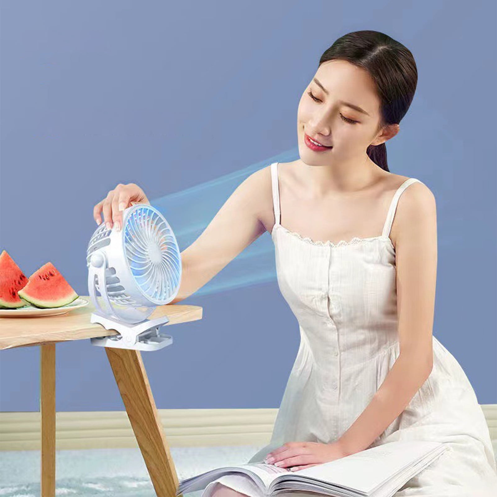 Kiplyki Wholesale Clip On Fan USB Rechargeable With Strong Airflow