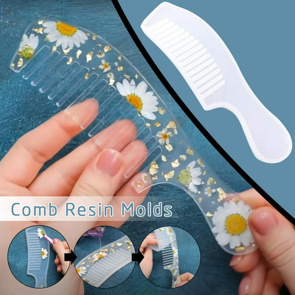 Kiplyki DIY Comb Resin Molds for Resin Hand Craft Resin Molds for Epoxy Resin