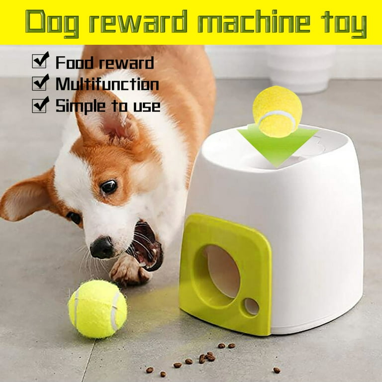 Kiplyki Wholesale Dog Slow Feeder Toy Tennis Ball Thrower Food Rewarded  Machine Training Pet Toy 