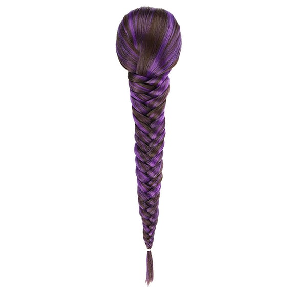 Kiplyki Elastic Net Drawstring Net Bag Fishbone Braid Wig Multi-strand Braid Ponytail