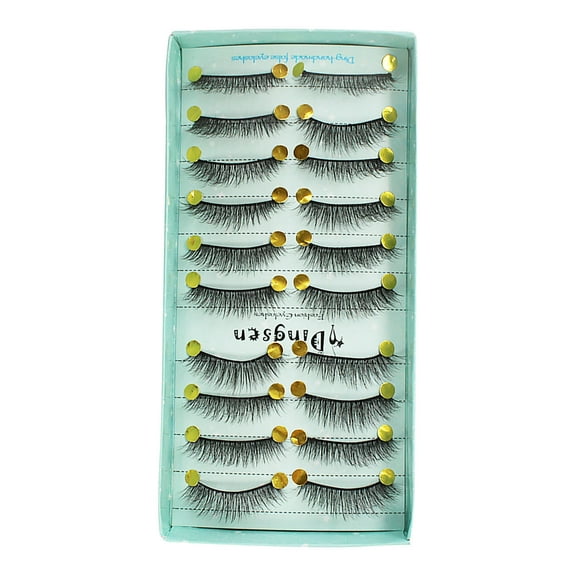 Kiplyki Eyelashes 3D 3D Eyelashes Thick Eyelashes 10 Pairs Pack High-grade Fiber