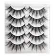 thumbnail image 1 of Kiplyki Wholesale Eyelashes 3D 3D Eyelashes Thick Eyelashes 5 Pairs Pack High-grade Fiber, 1 of 6