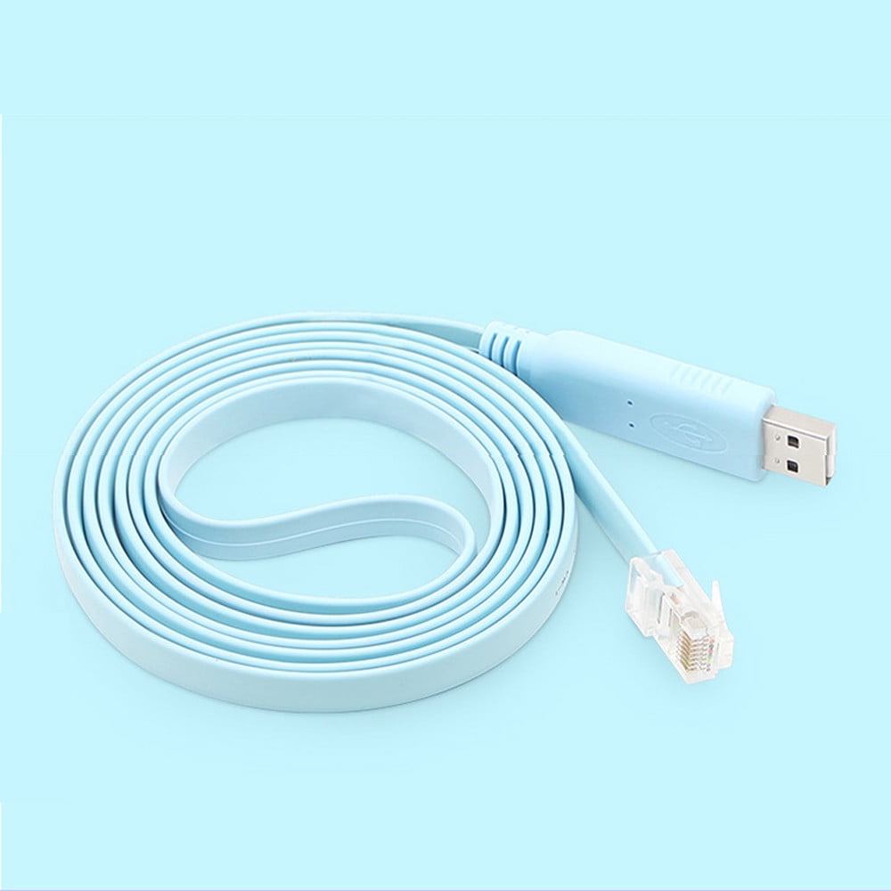 5-Pack Cisco Console Cables – USB To RJ45, FTDI Chip, 6ft, Compatible With Routers & Switches - View #2