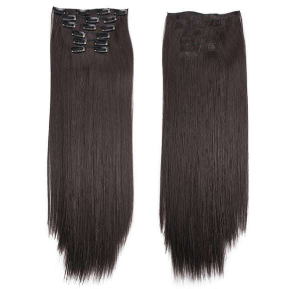 Kiplyki Fashion Hair Long Clip In Hair Extensions Full Head Straight Wig