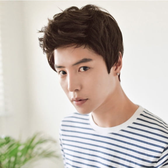 Kiplyki Fashion Short Wigs for Men Wig Man Male Brown Black Handsome Cool Wig