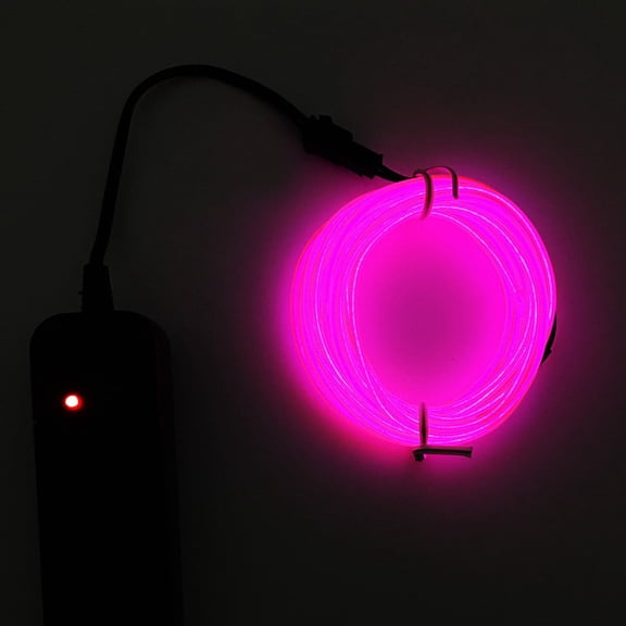 Kiplyki Flexible LED Light EL Wire String Strip Rope Glow Decor Neon Lamp USB Controlle