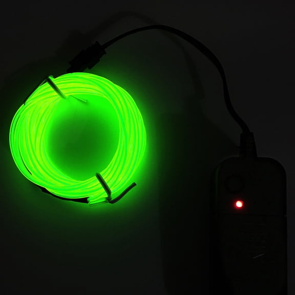 Kiplyki Flexible LED Light EL Wire String Strip Rope Glow Decor Neon Lamp USB Controlle