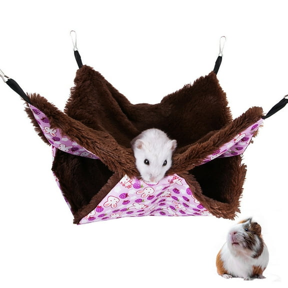 Kiplyki Hammock For Hamster Ferret Rabbit-Shape Animals Small Sleep Nest House Hanging