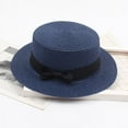 thumbnail image 1 of Kiplyki Ladies Women's Summer Solid Top Hat Sun Visor Sun Straw Beach Hat, 1 of 2