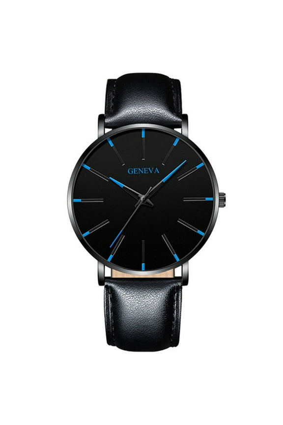 Men's Fashion Ultra Thin Watches Business Stainless Steel Mesh Quartz Watch