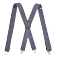 thumbnail image 1 of Kiplyki Mens Suspenders X-Back 3.5cm Wide Adjustable Solid Straight Clip Suspenders, 1 of 1