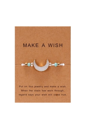 Natural Stone Adjustable Woven Paper Card Bracelet Decorative Bracelet
