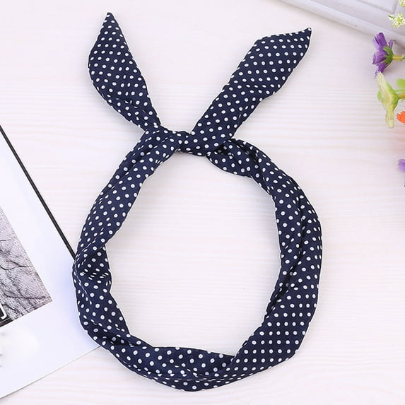 Kiplyki Wholesale Paisley Rockabilly Wired Headband Polka Dot Tartan Retro Scarf Wire Hair Band