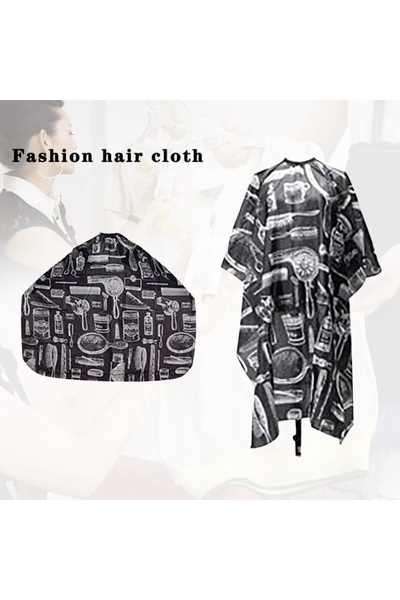 Pattern Cut Hair Tarpaulin Salon Barber Dress Robe Shawl Hairdressing Shawl