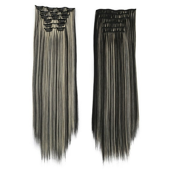 Kiplyki Wholesale Real As Remy Fashion Hair Long Clip in Hair Extensions Full Head Straight Wig