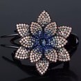 thumbnail image 1 of Kiplyki Wholesale Rhinestone Double Flower Hair Clip,Flexible Durable Pearls Design Women Hair Dovetail Clip, 1 of 2