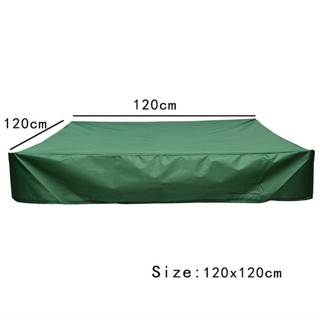 Kiplyki Sandbox Cover With Drawstring Waterproof Dustproof Protection Green