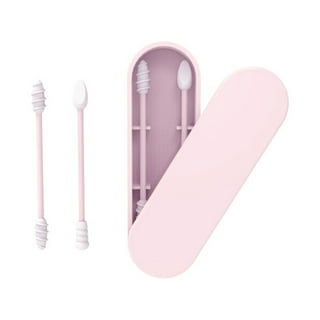 19510 Cotton Swabs Double Q Tip 3” - Plastic - White - Pink