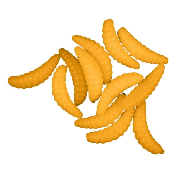 Kiplyki Simulation Bread Worm Soft Bait Maggot Worm Fake Bait Road Fishing Bait