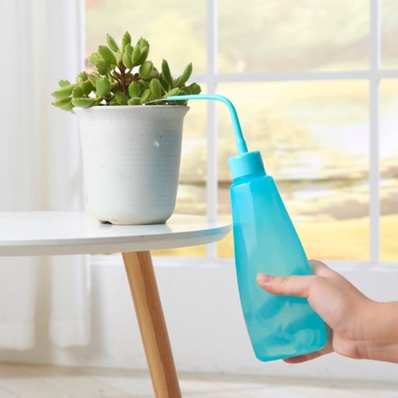 Kiplyki Transparent Flower Watering Bottle for Garden Indoor Transparent Squeeze Cans