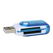 Kiplyki USB 2 All in one Multi Memory Card Reader for Micro SD/TF M2 MMC SDHC MS Duo BU