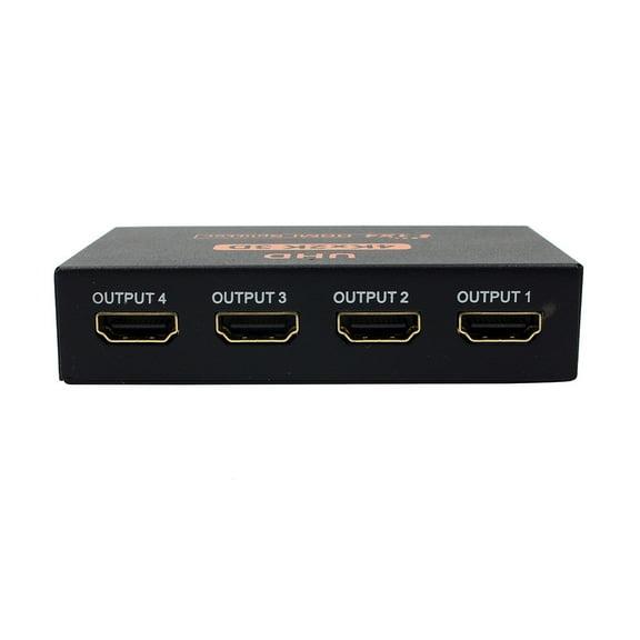 Kiplyki Ultra HD 4K 4 Port HDMI Splitter 1x4 Repeater Amplifier 1080P 3D Hub 1 In 4 Out